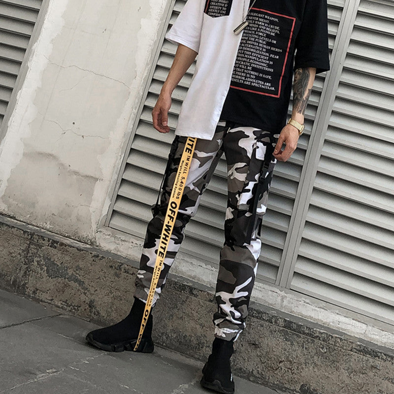 Men's Camo Cargo Pants - Street Style Casual Wear