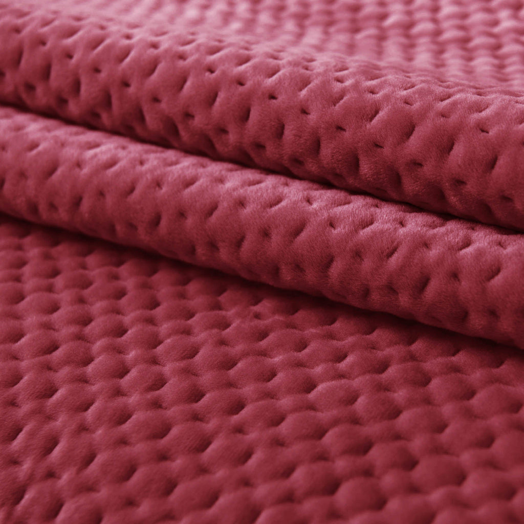 Kasentex Lightweight Velvet Bedspread Set Queen/King - Soft All Season Bedspread Coverlet