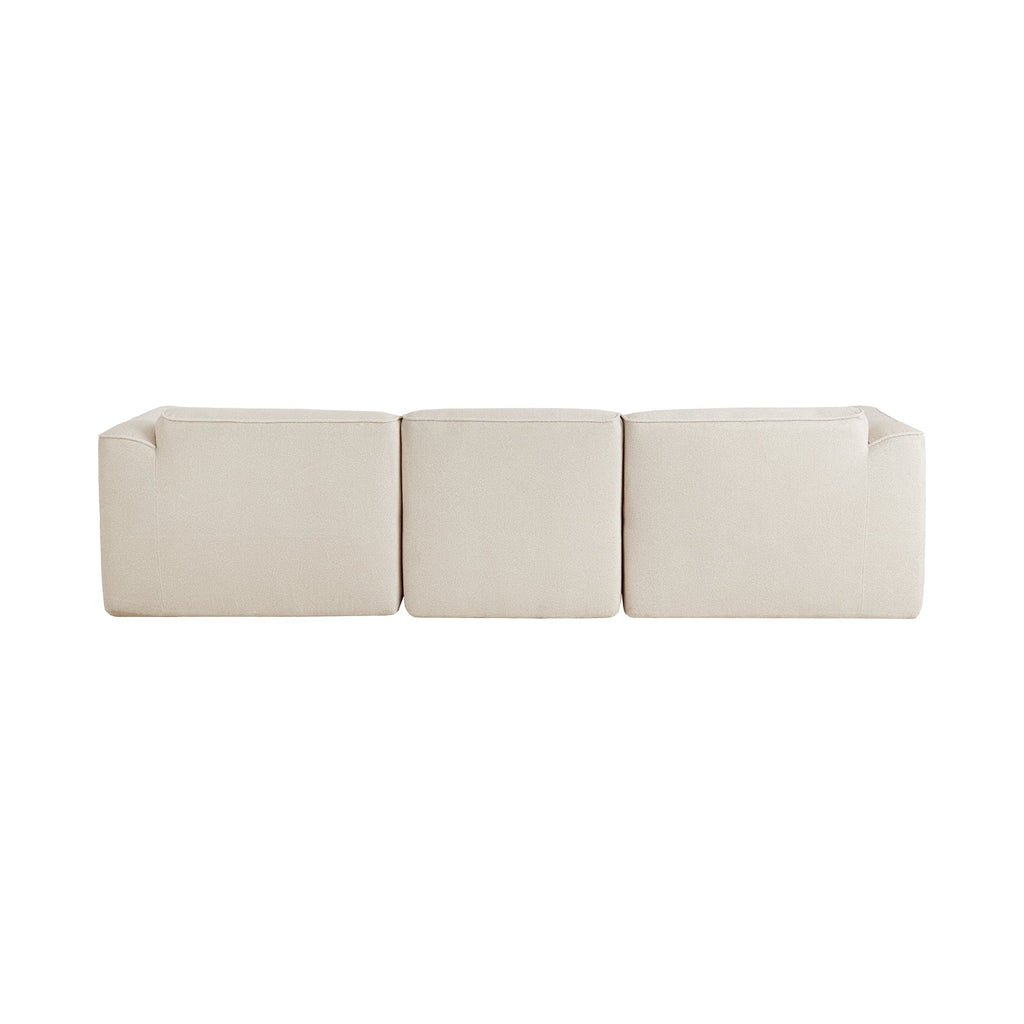 Luxury Velvet Sectional Sofa with Detachable Footstool - 4-Seater