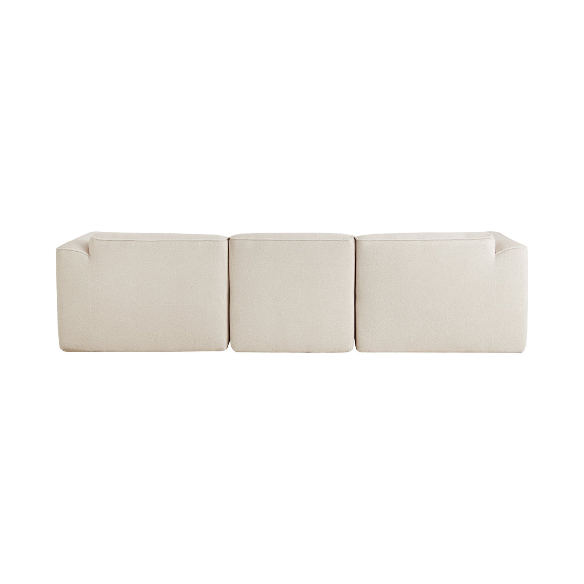 Luxury Velvet Sectional Sofa with Detachable Footstool - 4-Seater