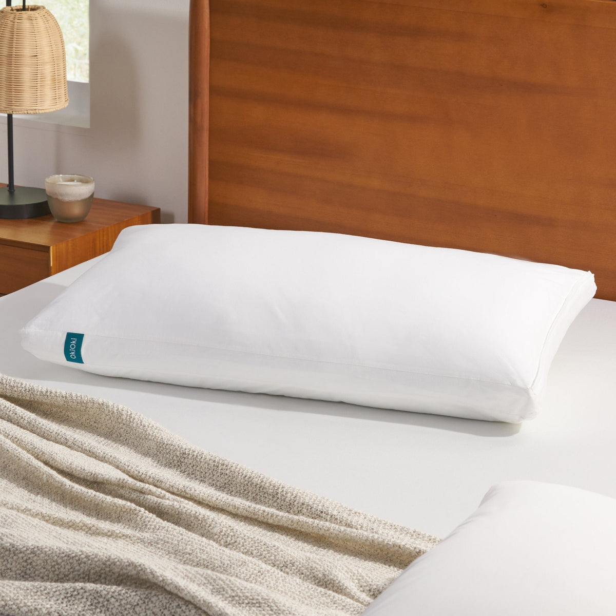 Premium Down-Alternative Bed Pillow with Hypoallergenic Fill - White