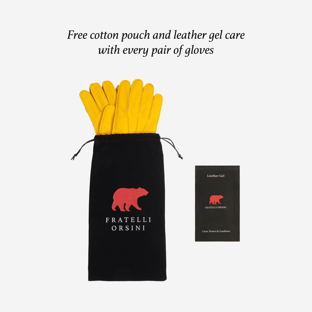 CD3528 (brown) -Men’s Italian leather driving gloves with cashmere lining