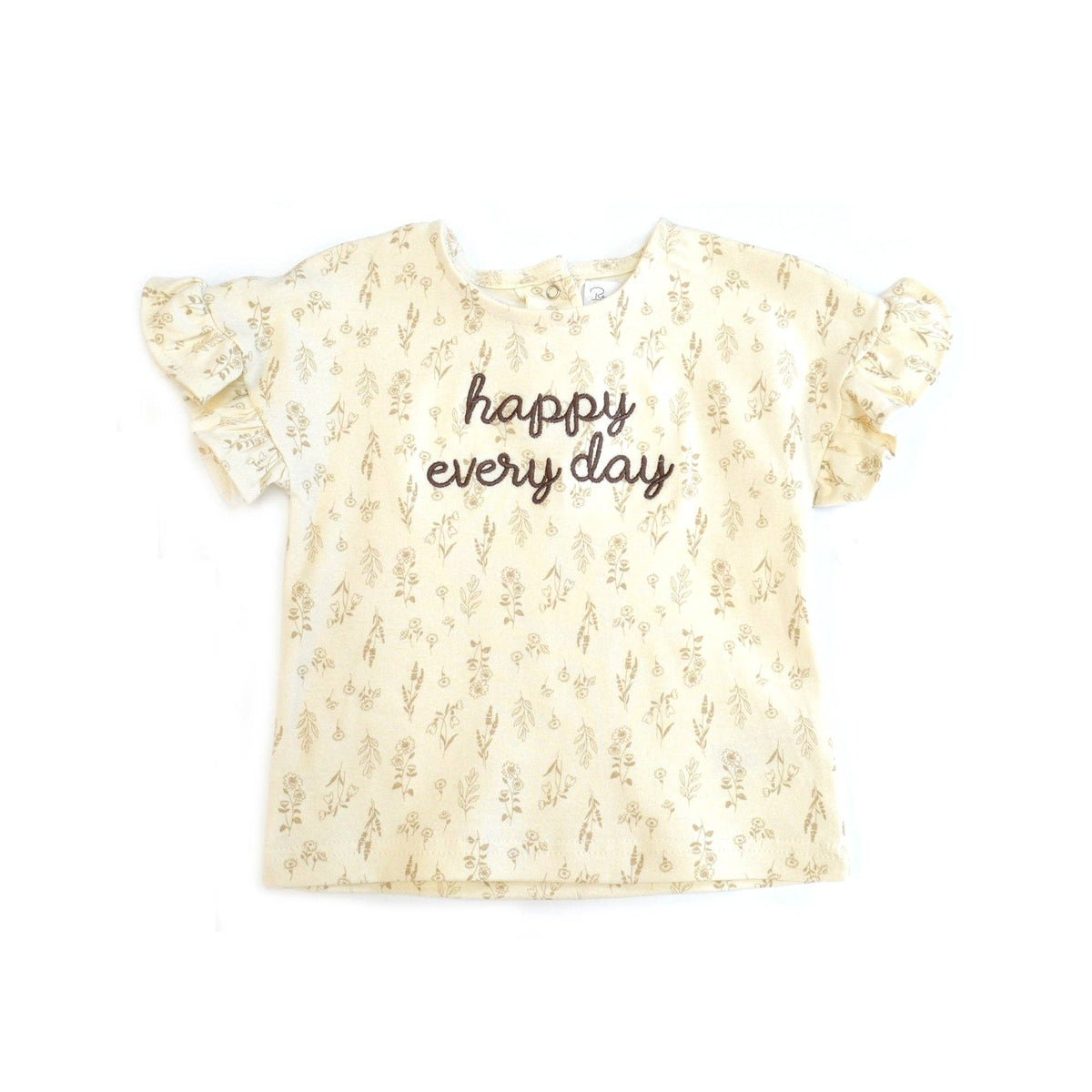 Baby Girl Summer Clothes Ruffle Short Sleeve Cotton T-Shirt Shorts Set - R012J804