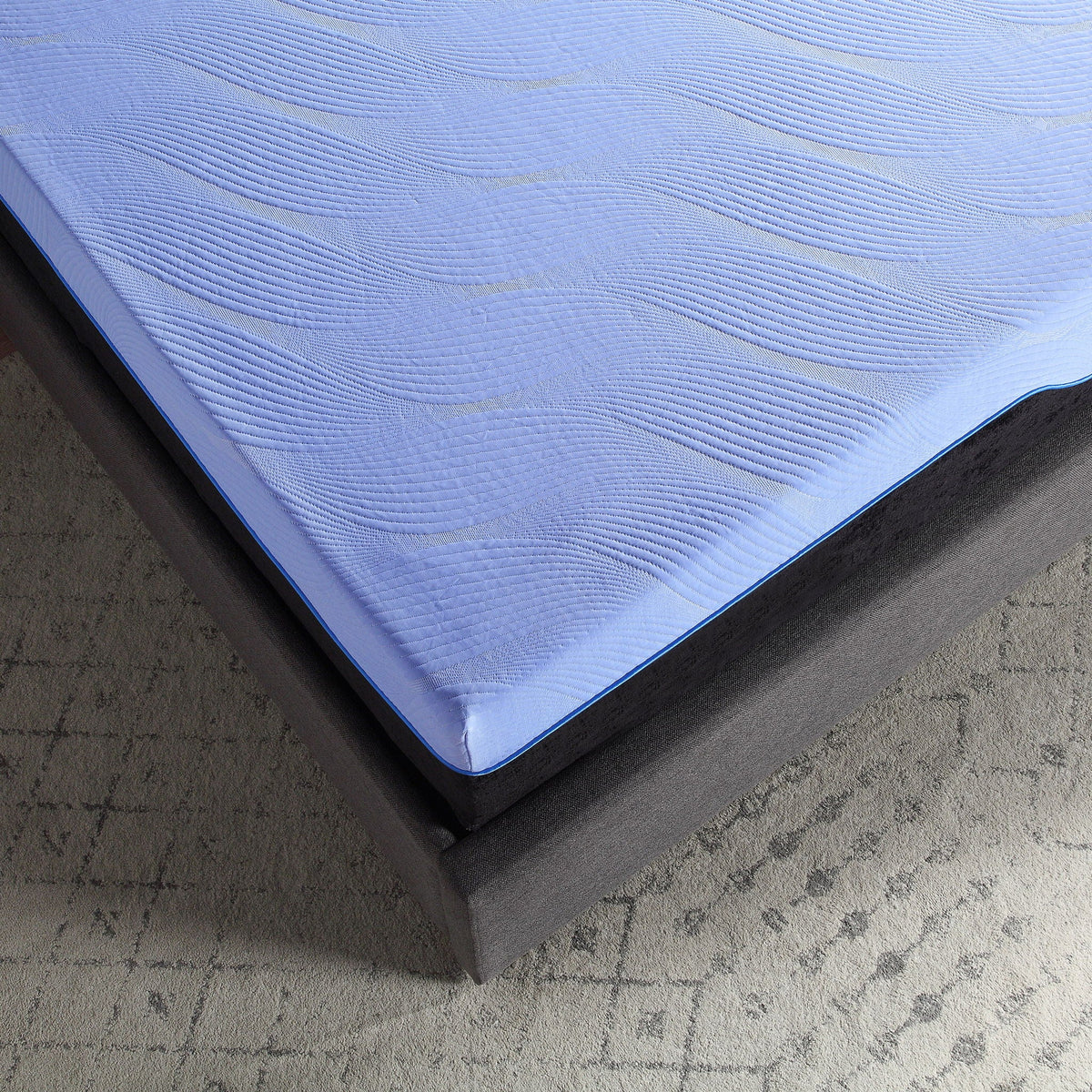 12" Refresh Hybrid Latex Mattress with Cooling Foam and Coil Support - Light Blue