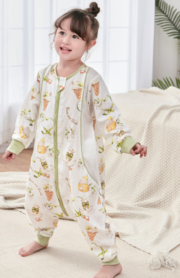 Baby Bamboo Fiber Sleeveless Sleep Bag with Legs