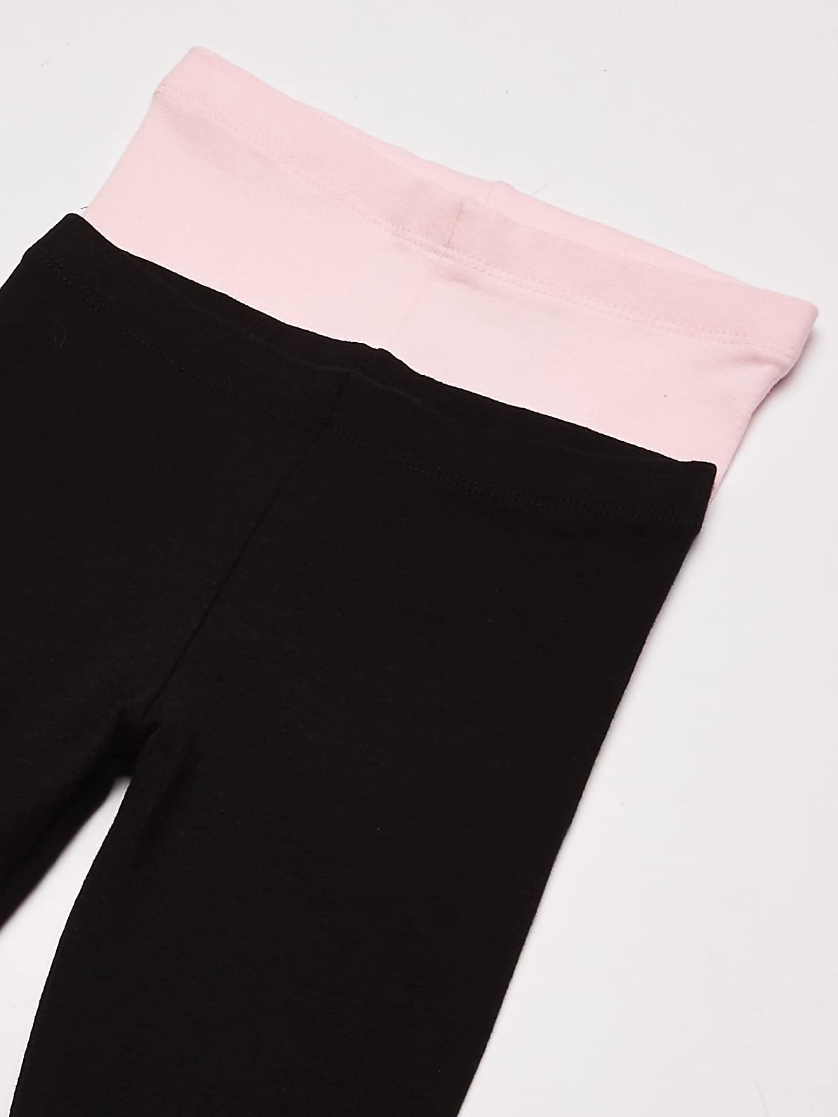 The Children's Place Baby Girls And Toddler Girls Leggings,Black/Shell 2 Pack,4T