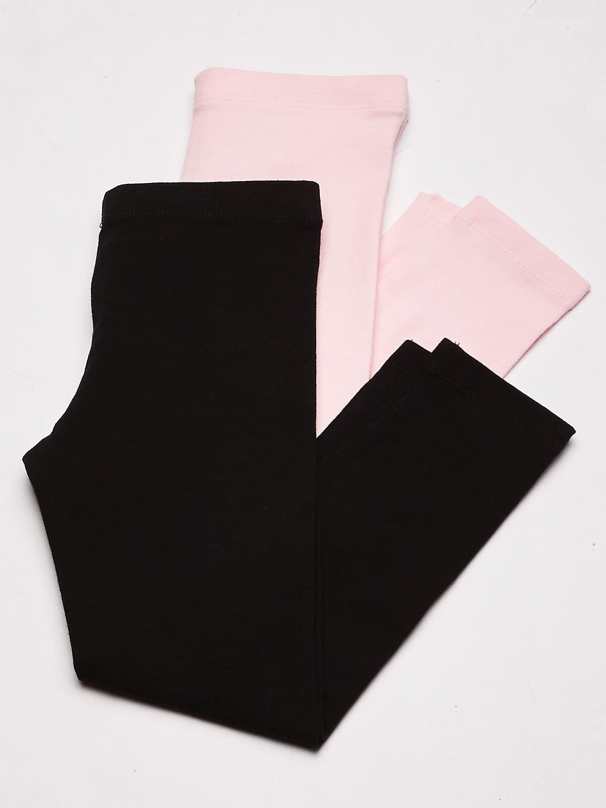The Children's Place Baby Girls And Toddler Girls Leggings,Black/Shell 2 Pack,4T