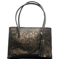 The Amy | Hand-Tooled Leather Tote Bag