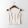 Cotton Linen Camisole for Big Chest Outer Wear
