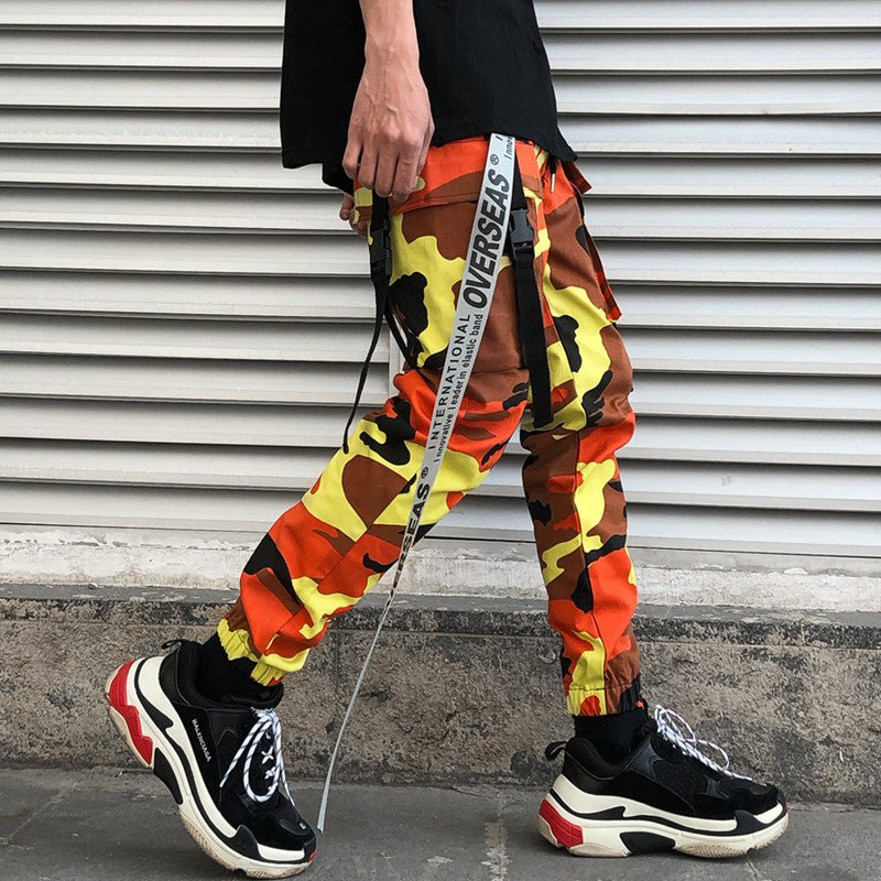 Men's Camo Cargo Pants - Street Style Casual Wear