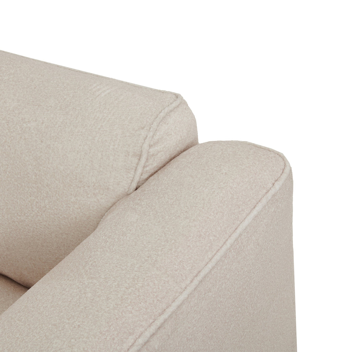 Luxury Velvet Sectional Sofa with Detachable Footstool - 4-Seater