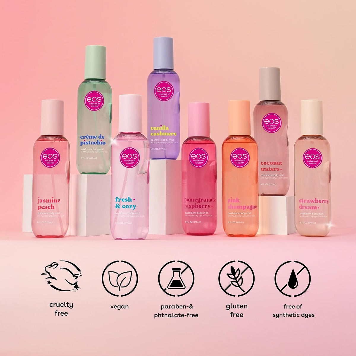 eos | Fresh & Cozy Body Mist Hyaluronic Acid — 6 fl oz