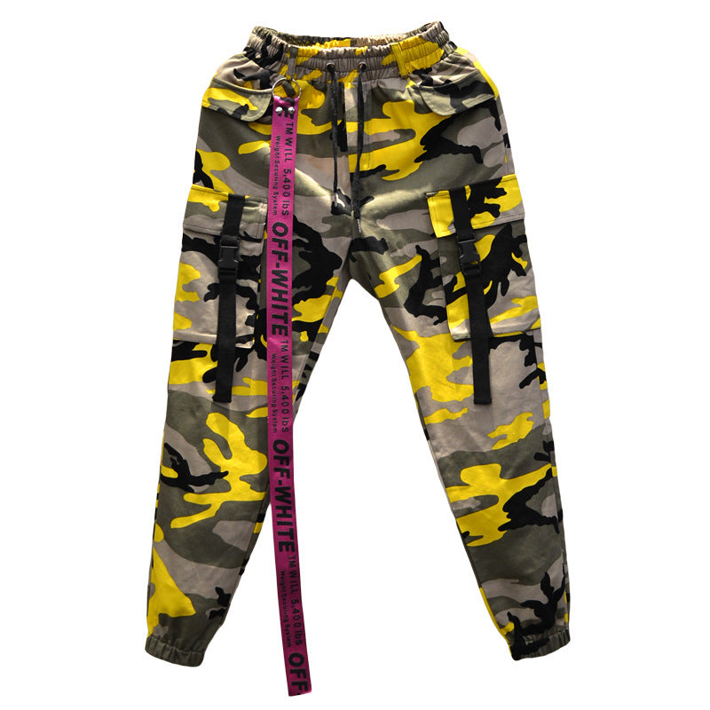 Men's Camo Cargo Pants - Street Style Casual Wear