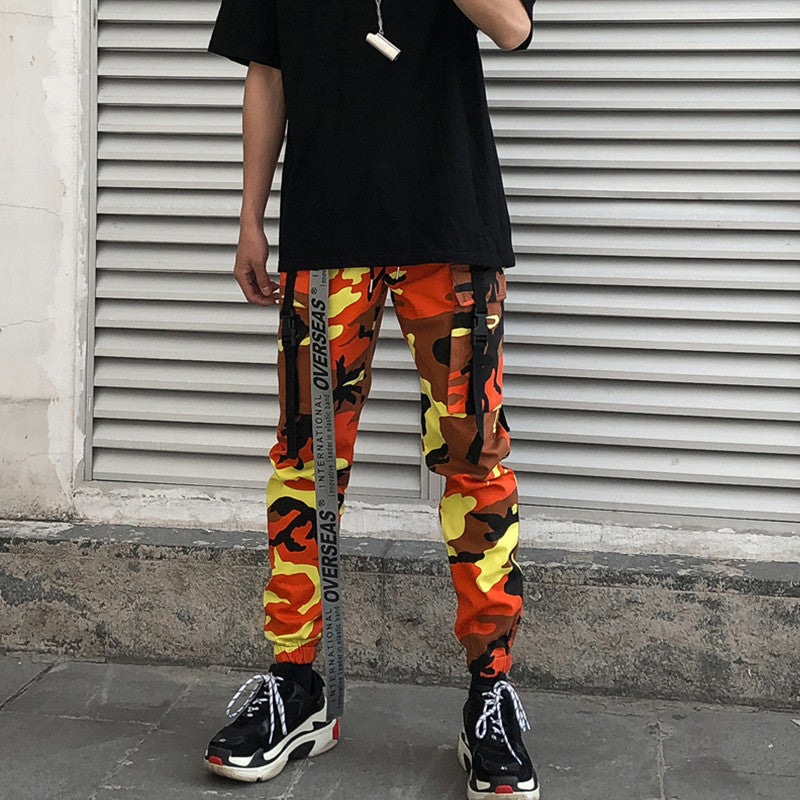 Men's Camo Cargo Pants - Street Style Casual Wear