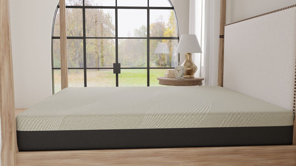 12" Comfort Series Soft Gel Memory Foam Tight Top Mattress with Removable Cover - Gray