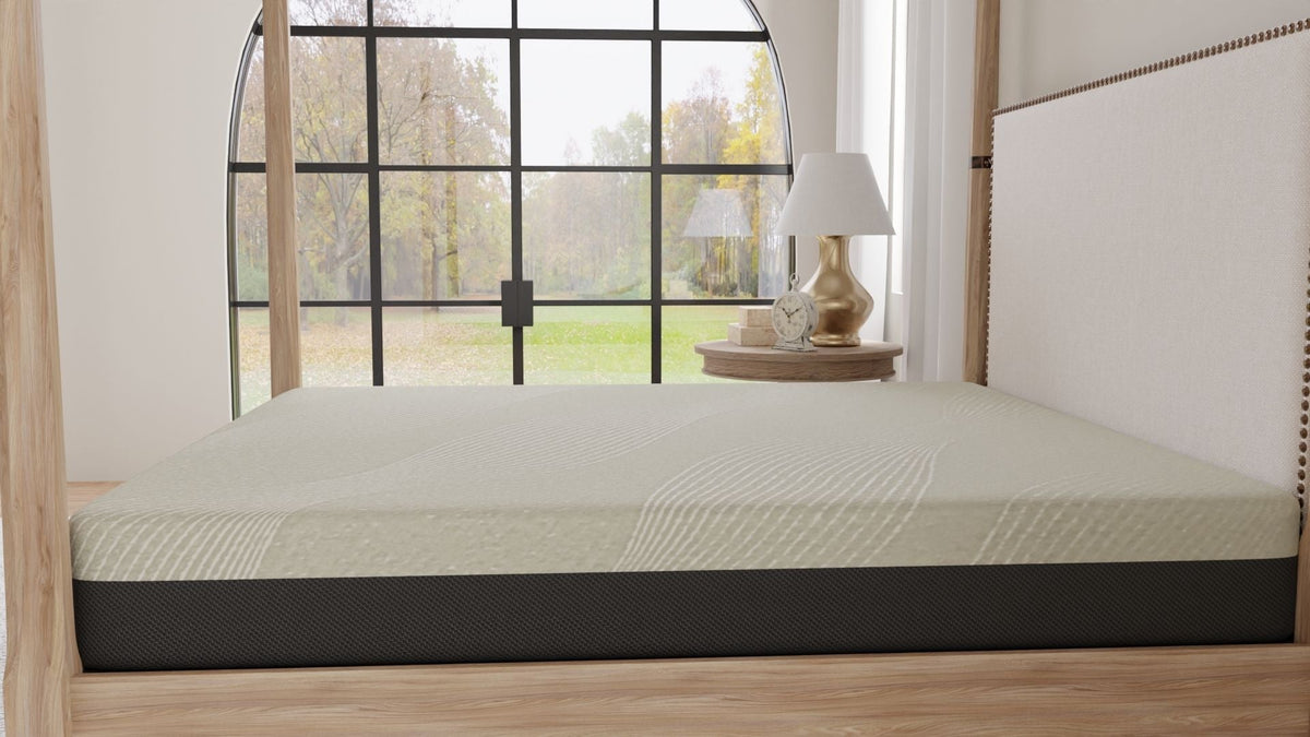 12" Comfort Series Soft Gel Memory Foam Tight Top Mattress with Removable Cover - Gray