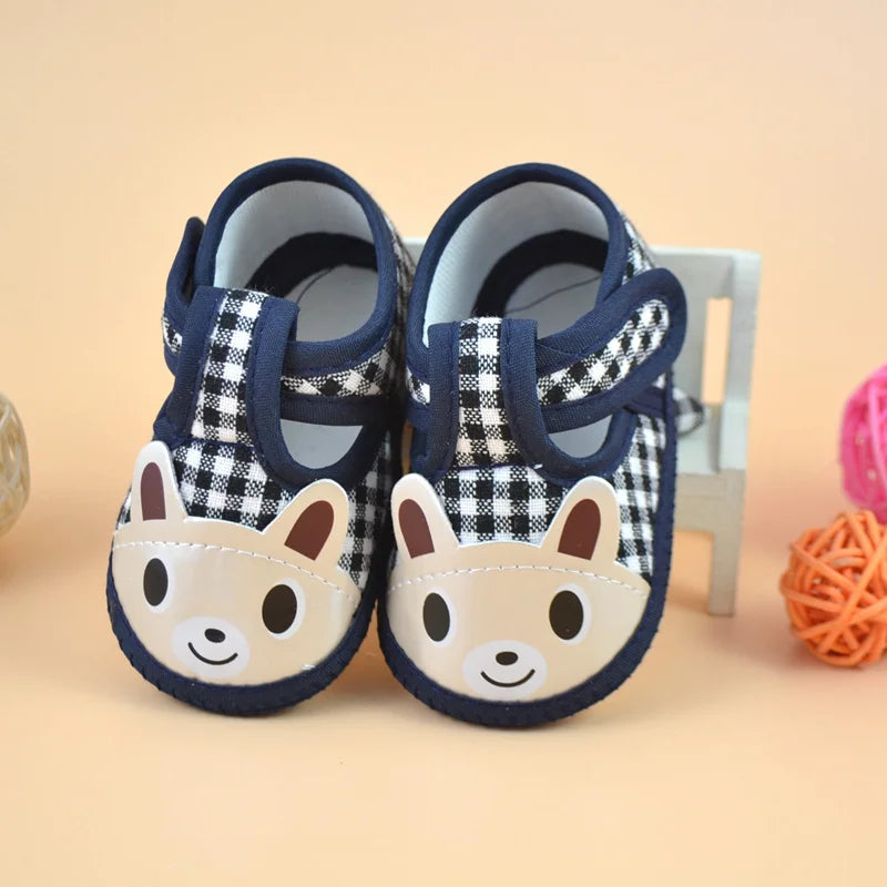 Cartoon Baby Booties – Soft Sole Anti-Slip First Walkers for Girls & Boys, Newborn Toddler Shoes
