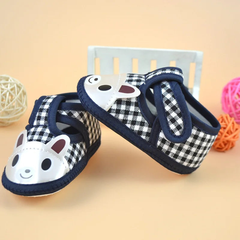 Cartoon Baby Booties – Soft Sole Anti-Slip First Walkers for Girls & Boys, Newborn Toddler Shoes