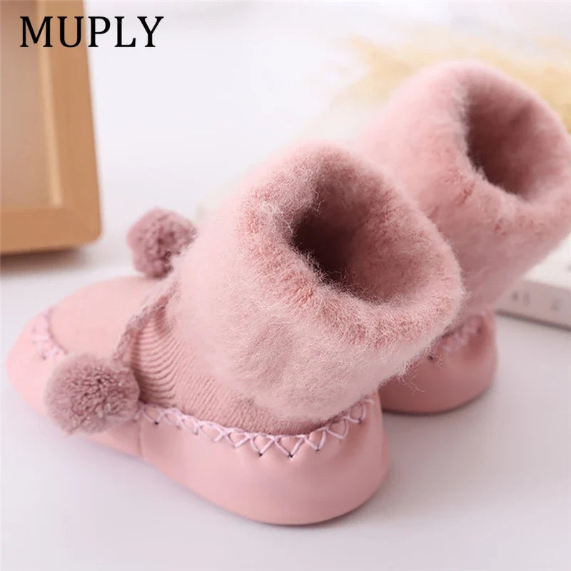 Winter Baby Socks - Girl & Boy Chaussette Infant Cotton Leg Warmers | Anti-Slip Baby Step Floor Socks for Children