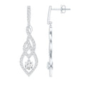 Lab Grown Diamond Long Statement Earrings
