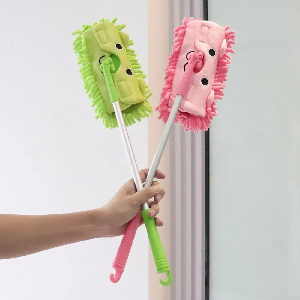 Kids Mini Cleaning Broom & Mop Playset - Cartoon Pretend Housekeeping Toy for Early Learning