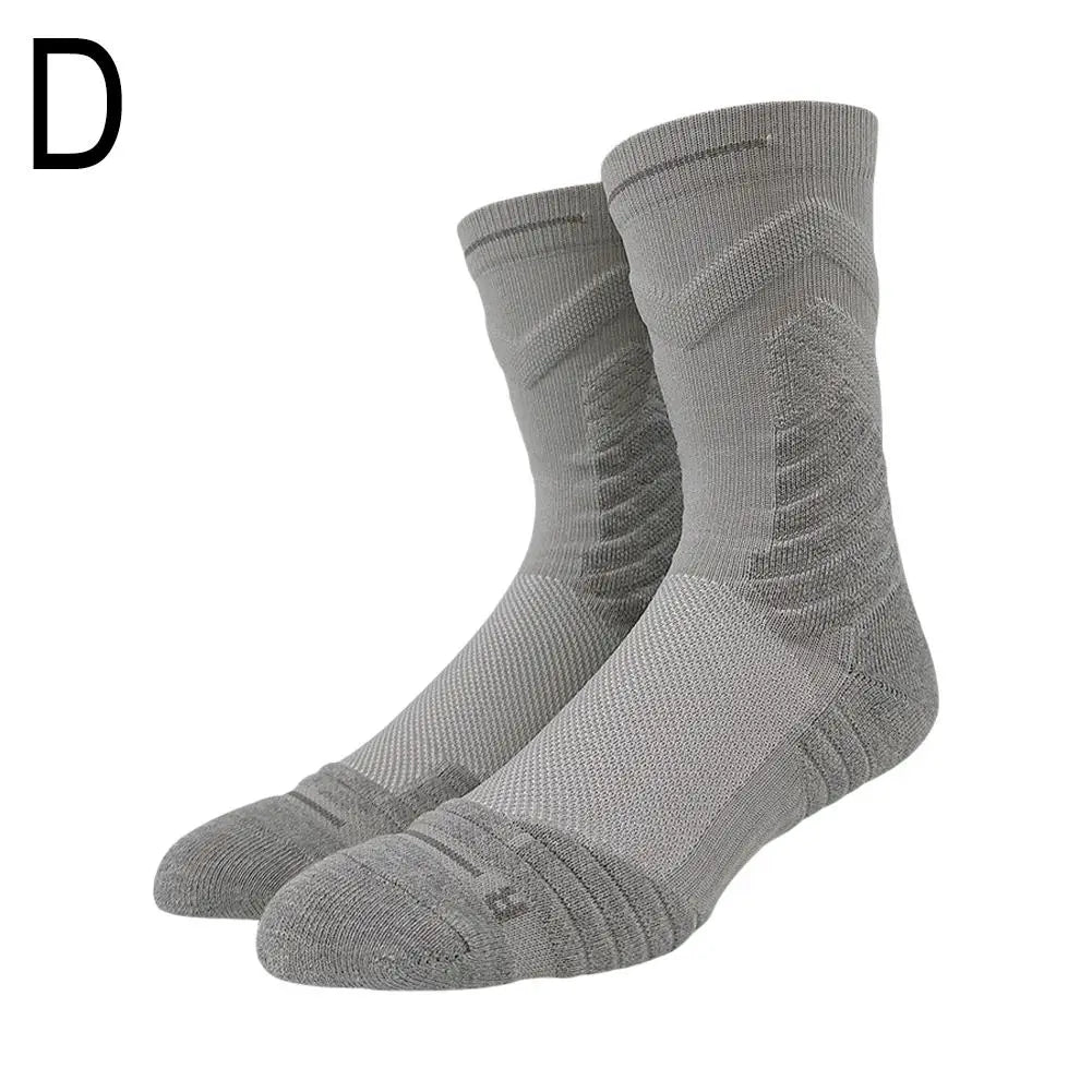 Sports Towel Basketball Socks Men High Top Elite