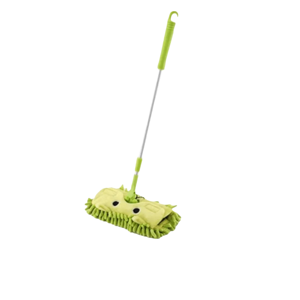 Kids Mini Cleaning Broom & Mop Playset - Cartoon Pretend Housekeeping Toy for Early Learning