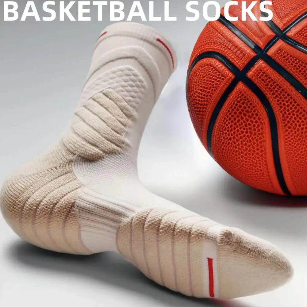 Sports Towel Basketball Socks Men High Top Elite