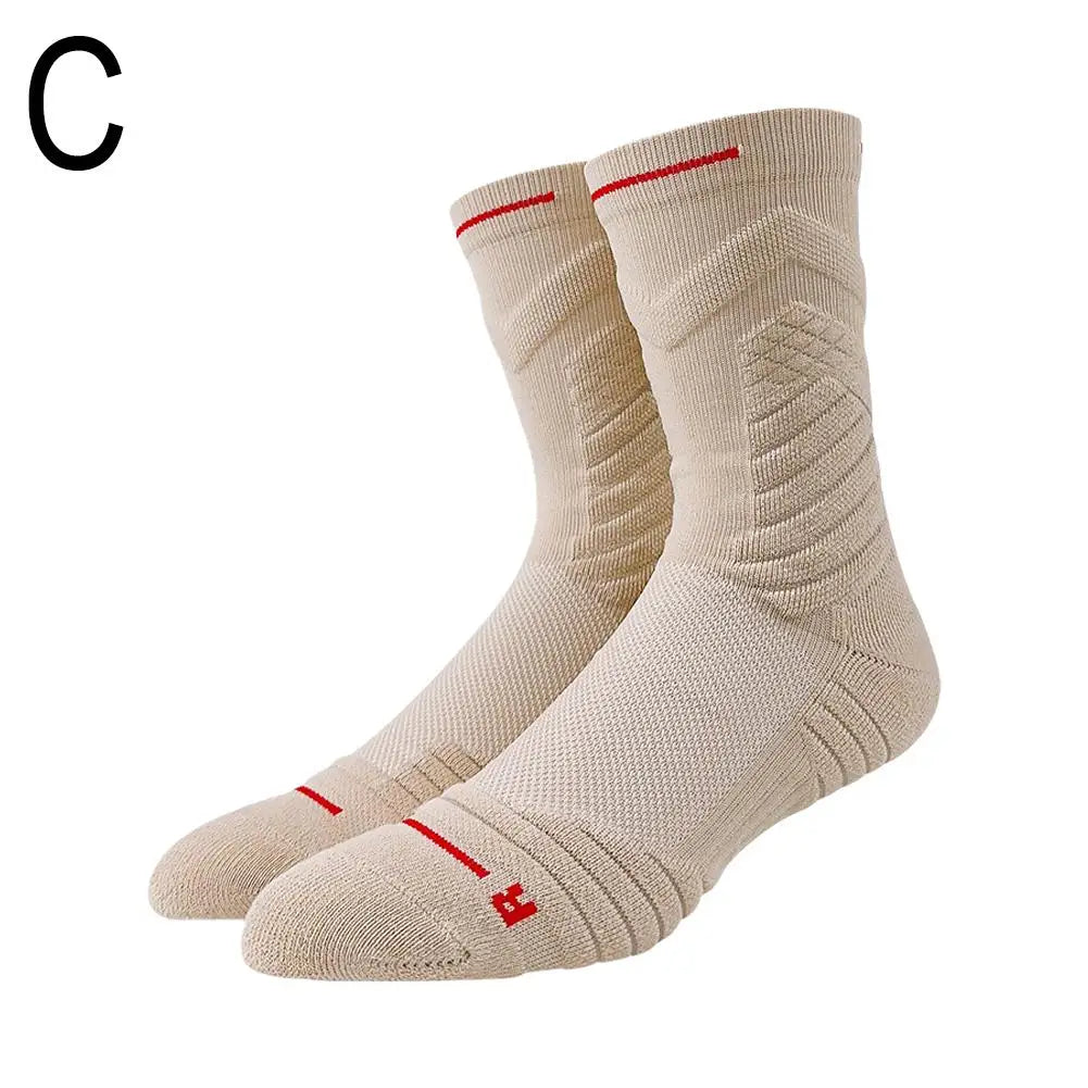 Sports Towel Basketball Socks Men High Top Elite