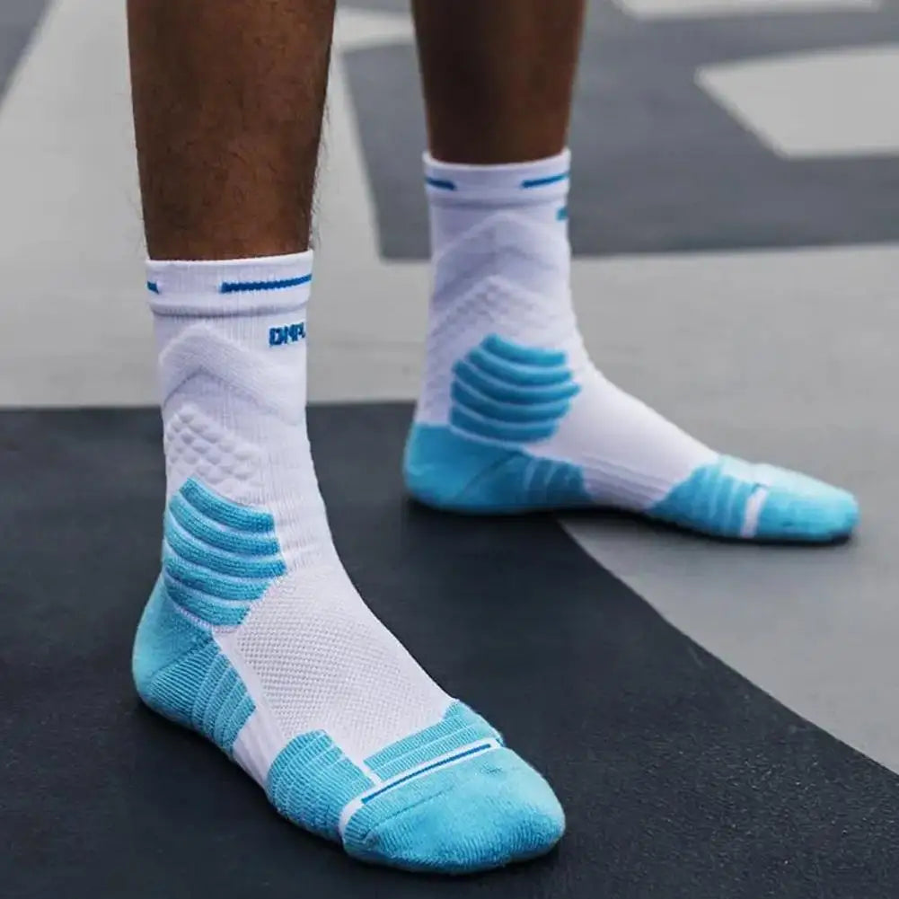 Sports Towel Basketball Socks Men High Top Elite