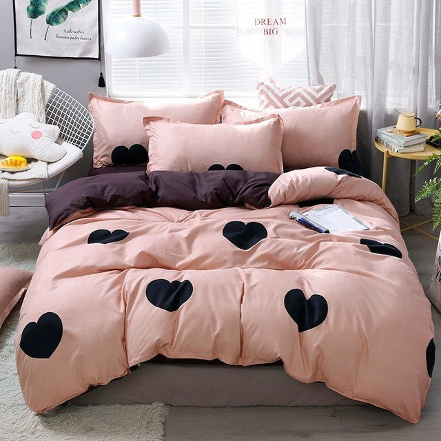 Pink Strawberry Bedding Set