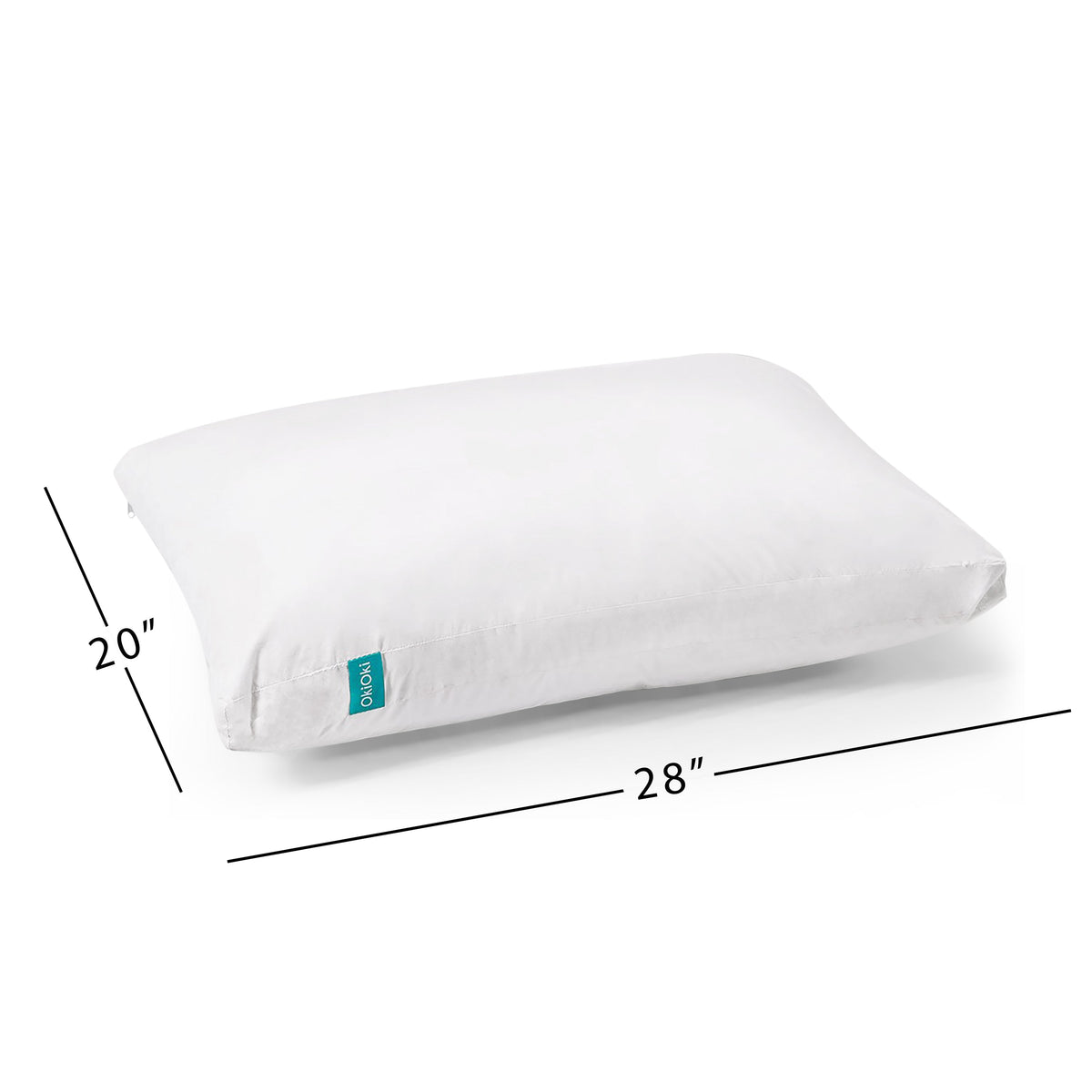 Premium Down-Alternative Bed Pillow with Hypoallergenic Fill - White