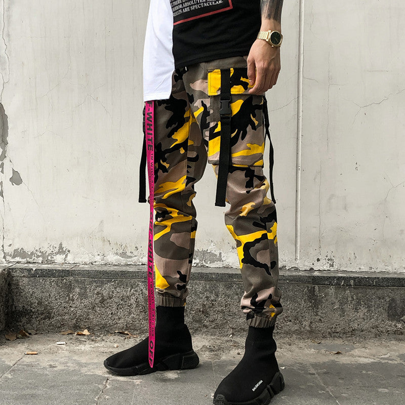 Men's Camo Cargo Pants - Street Style Casual Wear