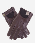 CD3528 (brown) -Men’s Italian leather driving gloves with cashmere lining