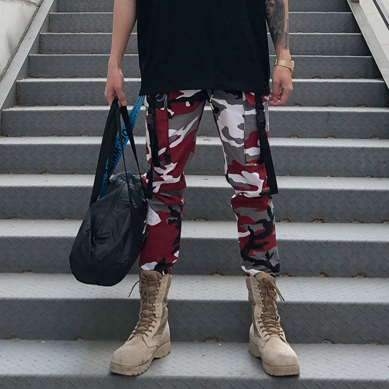 Men's Camo Cargo Pants - Street Style Casual Wear