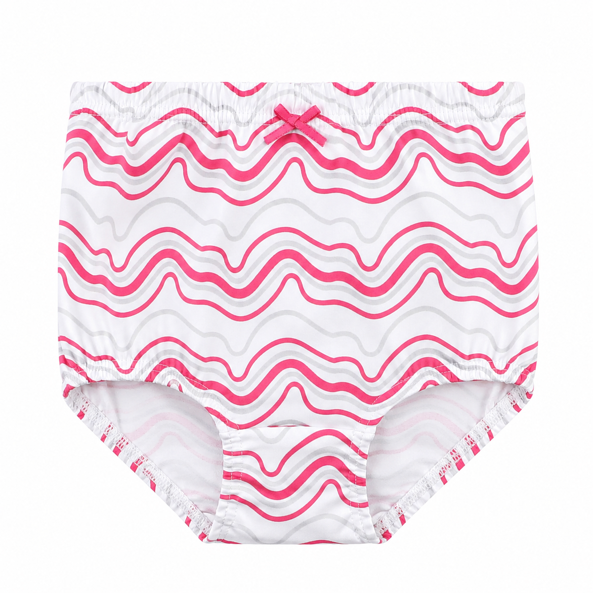 Girls Pink and Grey wave design Panty