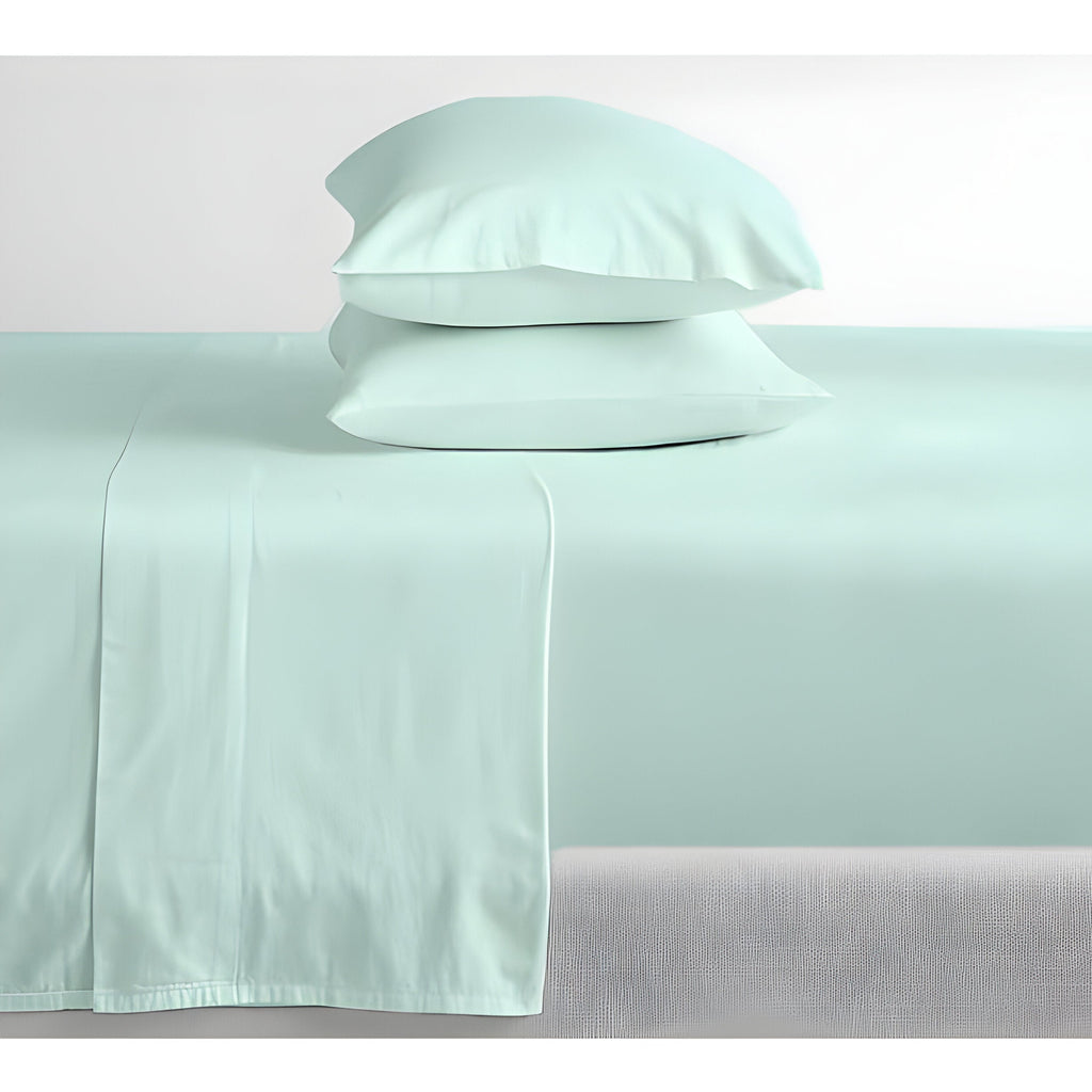 200TC Cotton Percale Solid Duvet Cover Set