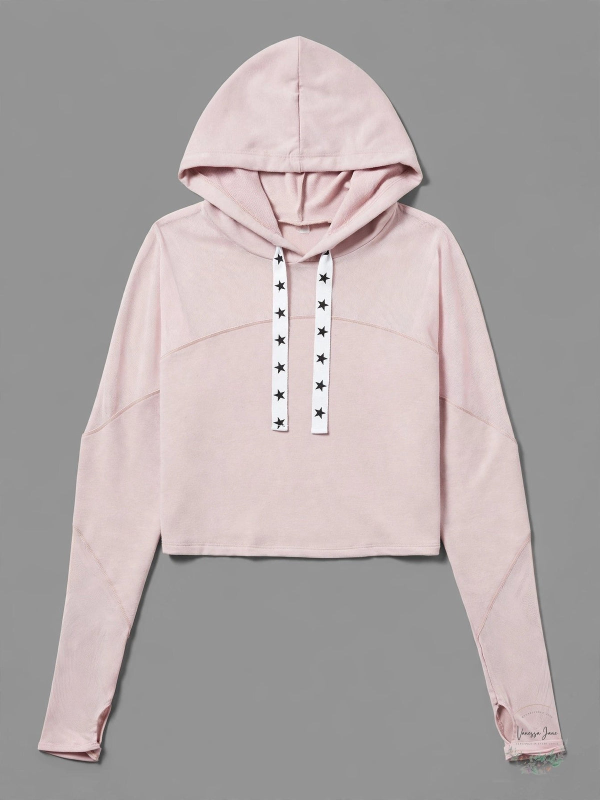 Material Girl Juniors Mesh Cropped Sweatshirt, Size Small