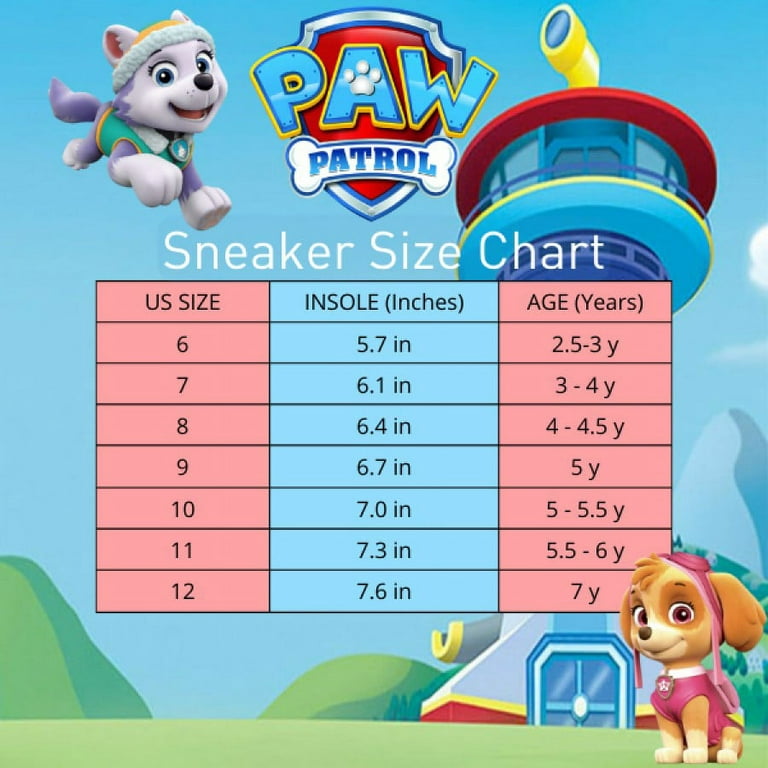 Nickelodeon Paw Patrol Toddler Girls Hi-Top Sneakers - CH85732