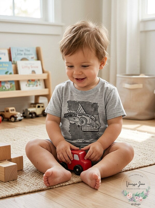 Epic Threads Toddler Boys’ Jumping Car Graphic T-Shirt – 4/4T
