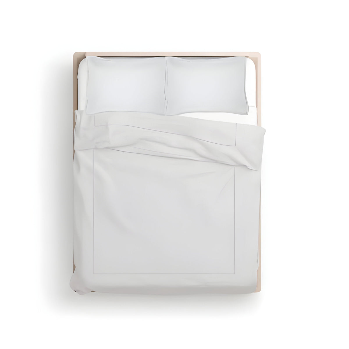 400TC Cotton Luxurious Single Embroidery Sateen Solid Duvet Cover Set